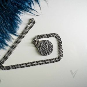 Korean Design Round Ancient Design Pendent Necklace