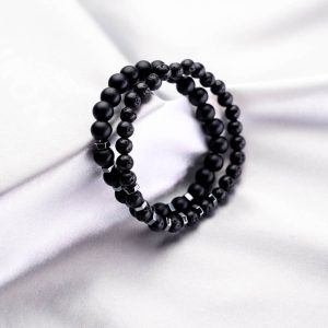2-in-1 Beaded Charm Bracelet Set