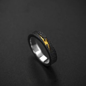 Retro Gold Lightning Ring | Flash Edition