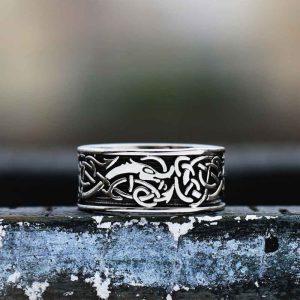 Viking Rune Dragon Ring