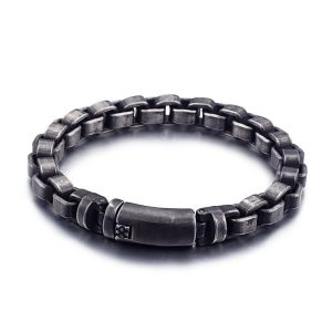 Men's Chain Link Vintage Bracelet- Matt Finish