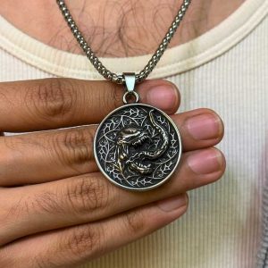 Venom Design Pendant Titanium Steel Necklace